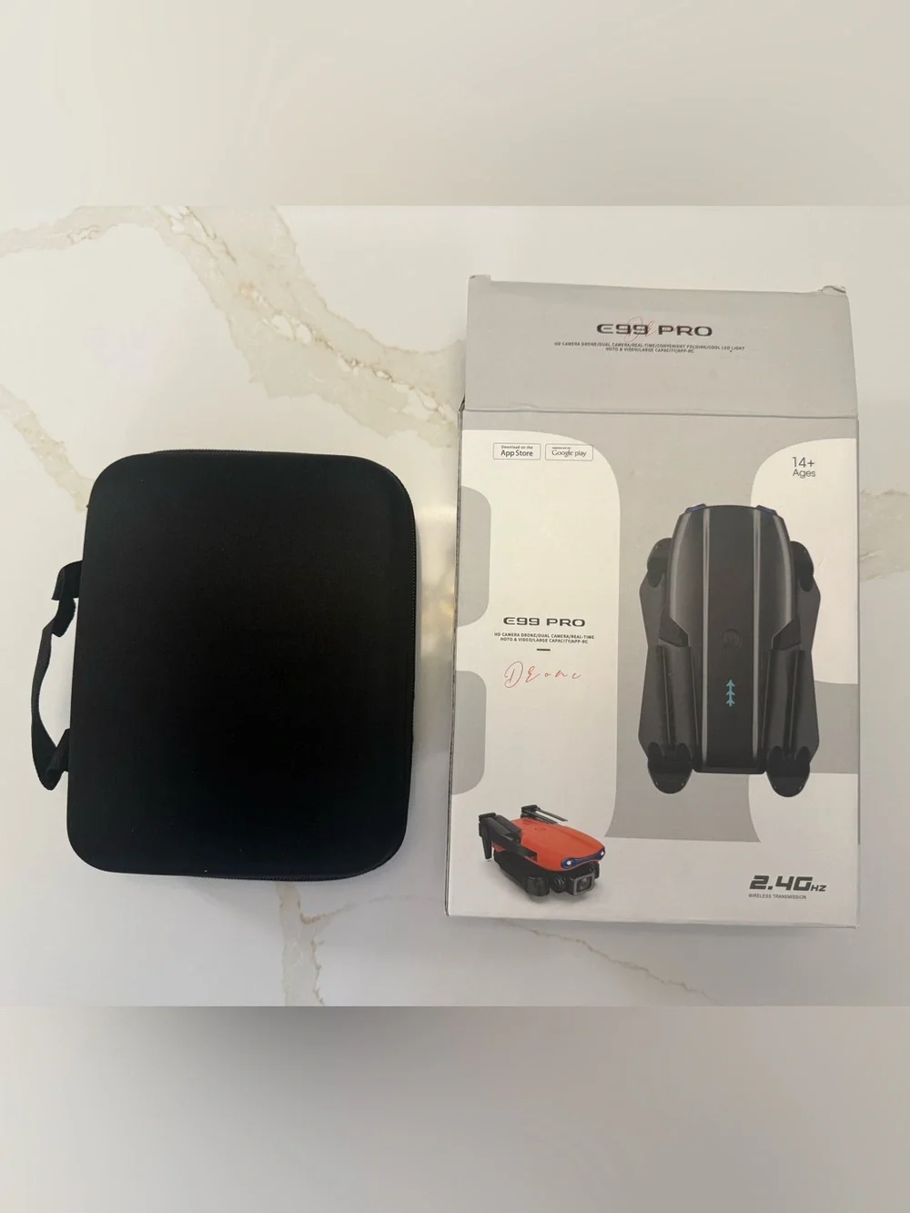 E99 Pro Foldable HD Camera Drone w Case New